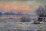 Claude Monet Wall Art - Winter Sun Lavacourt